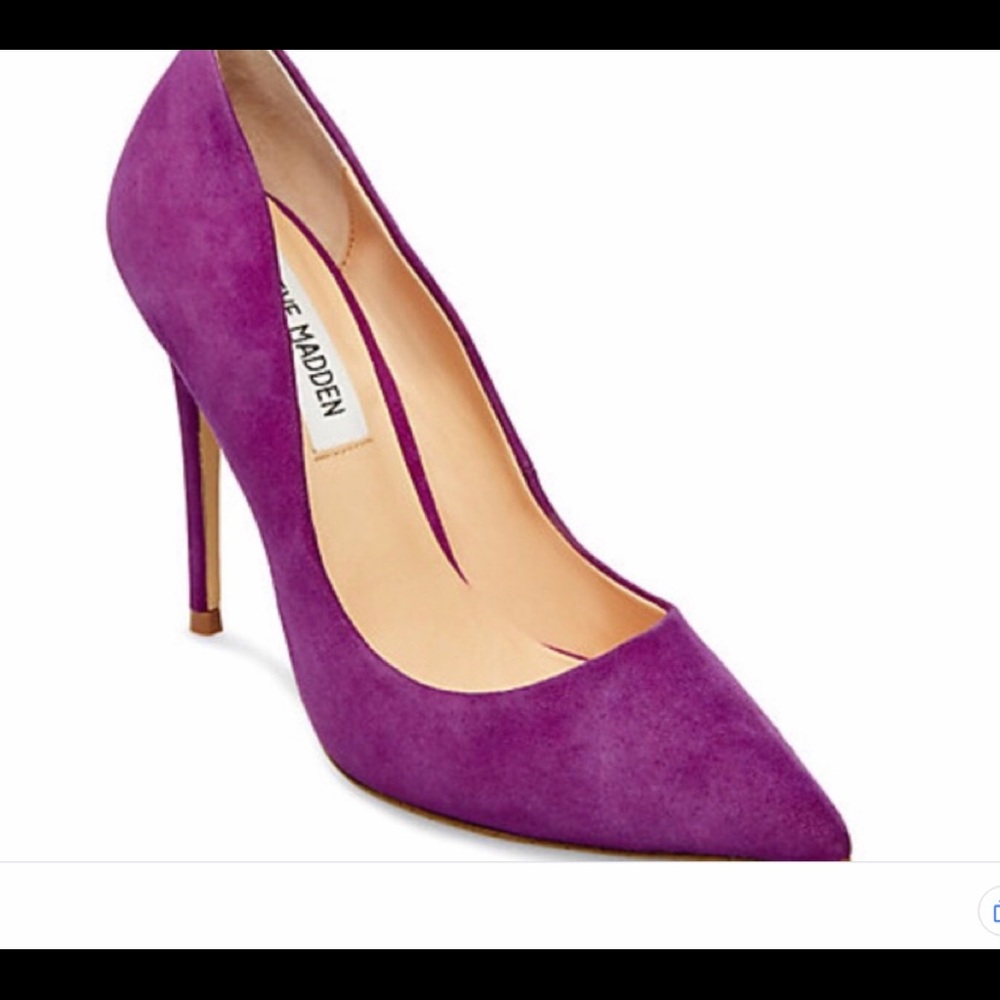 Purple Suede Heels
